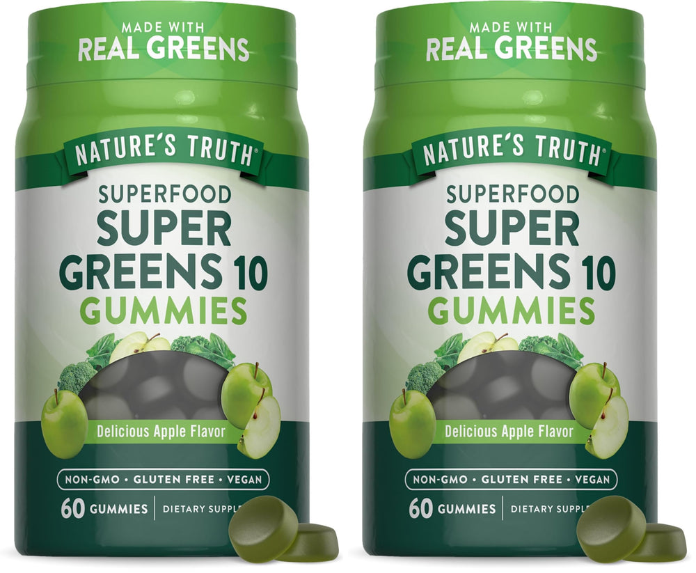 Nature's Truth Super Greens Gummies bottle front