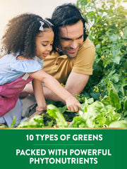 Greens ingredients blend (spinach, broccoli, kale, apple, barley grass)