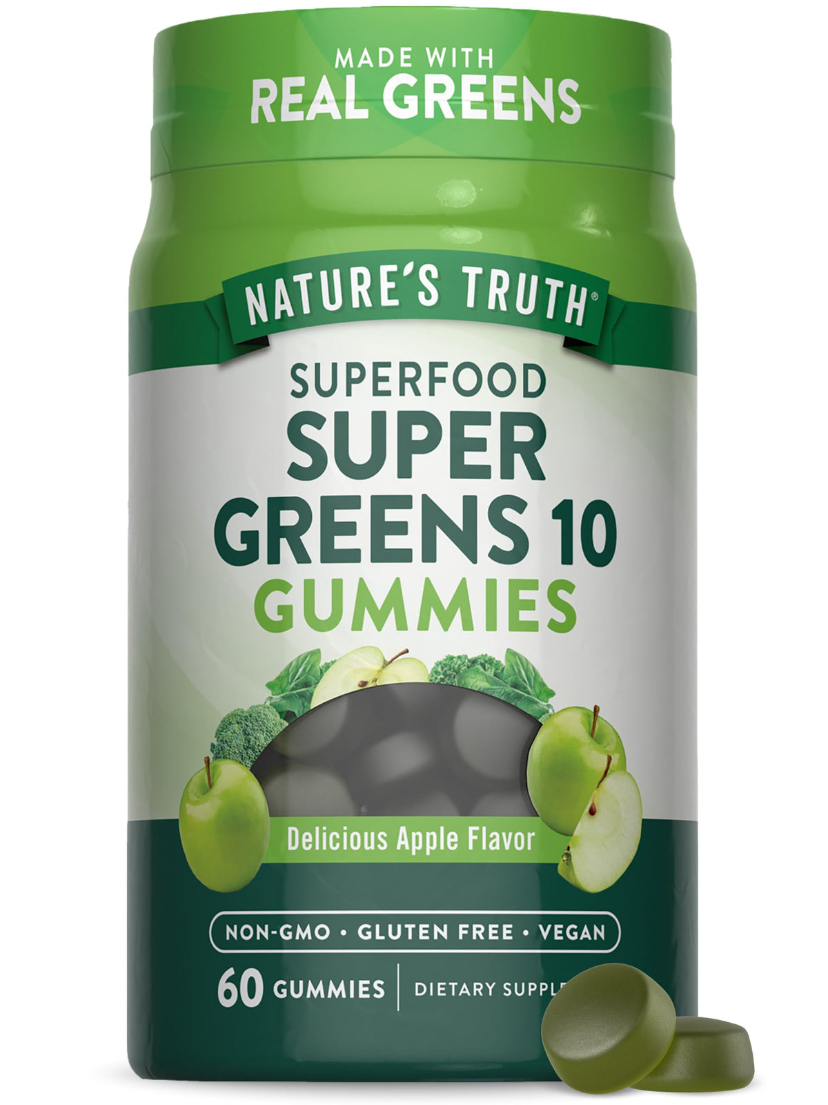 Hero image of Nature's Truth Super Greens Gummies Apple Flavor 60 Count
