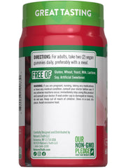 Nutrition facts label for Nature's Truth Tart Cherry Gummies