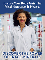 Nutrition facts label for Nature's Truth Trace Minerals with Iodine