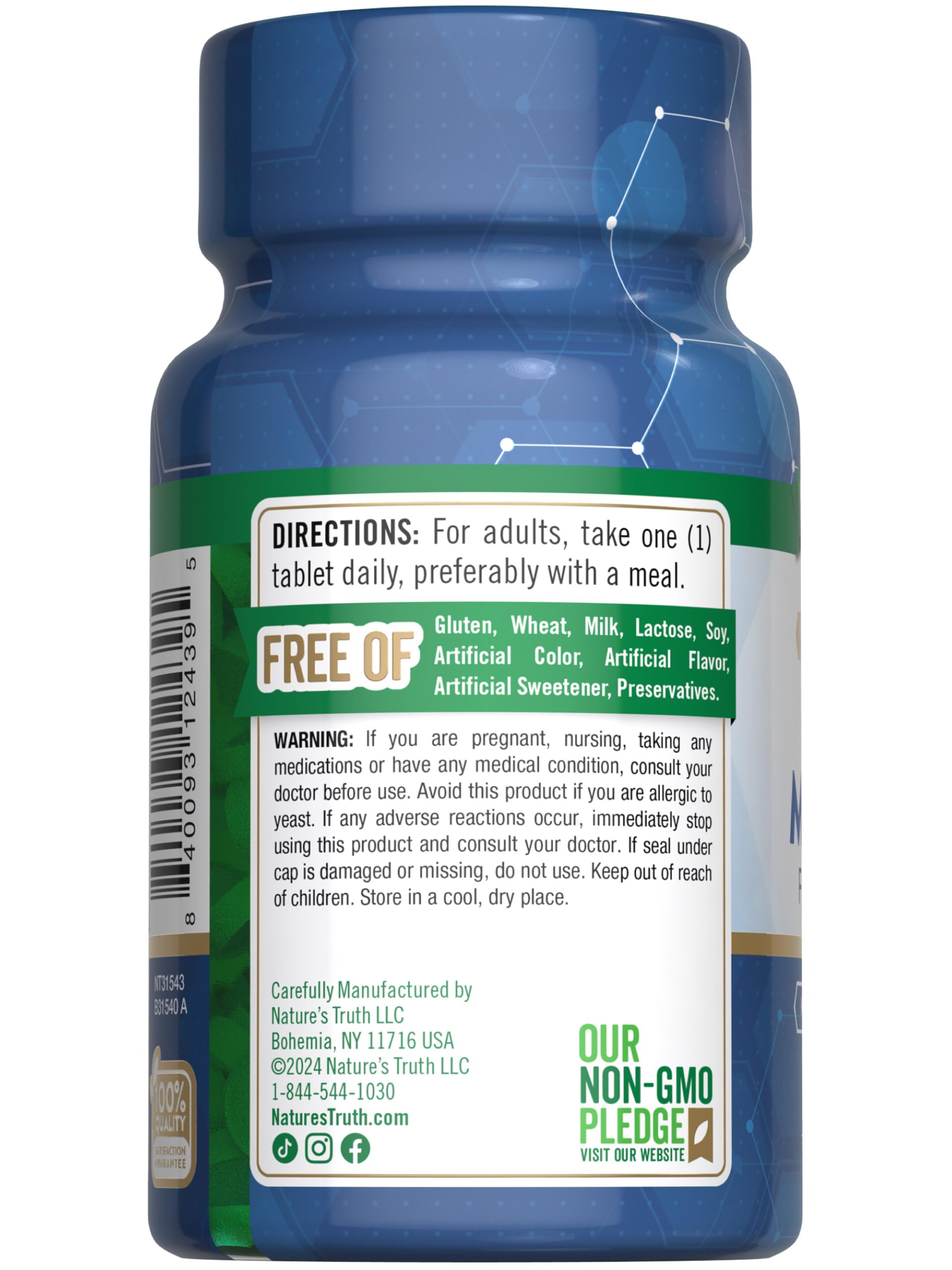 Nature's Truth logo with product packaging