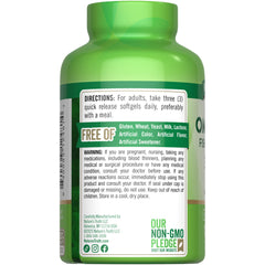 Nature's Truth triple-strength omega softgels bottle highlighting blend