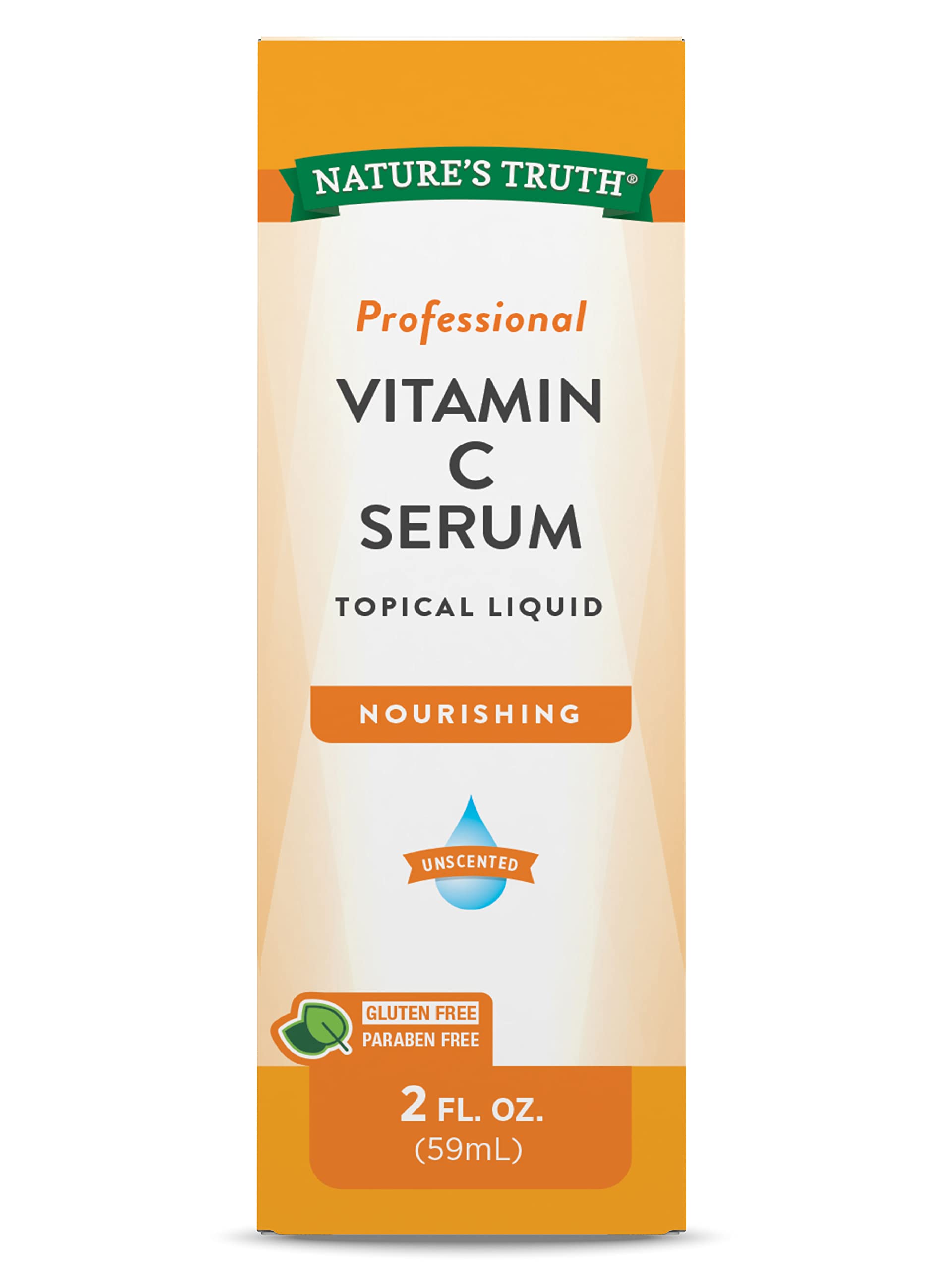 Front view of Nature's Truth Vitamin C Serum 2 oz bottle