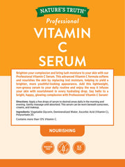 Dropper dispensing Vitamin C Serum, bottle in frame