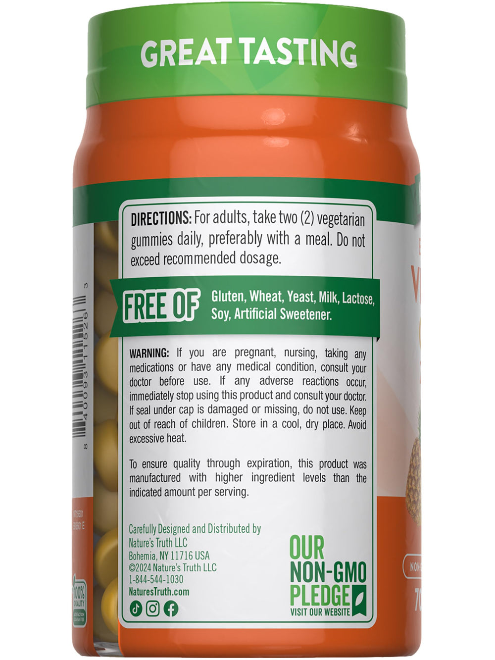 Packaging highlighting gluten-free and dairy-free attributes