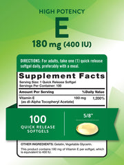 Close-up of Vitamin E softgel capsules