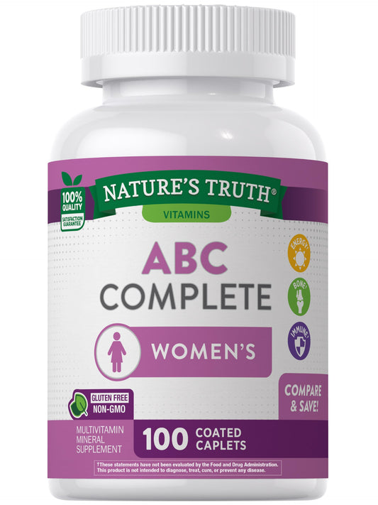 Nature's Truth Women's Multivitamin with Iron bottle and label