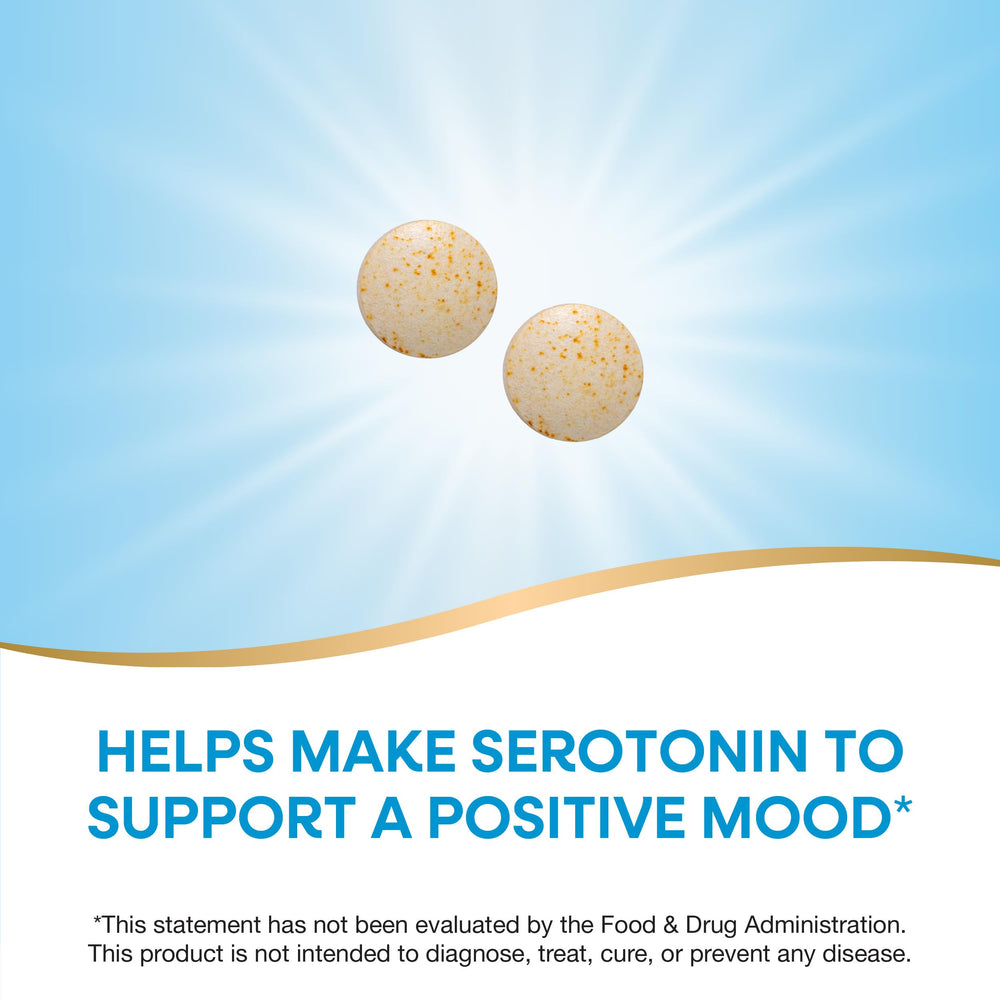 Nature's Way 5-HTP with Vitamin B6 and Vitamin C tablets