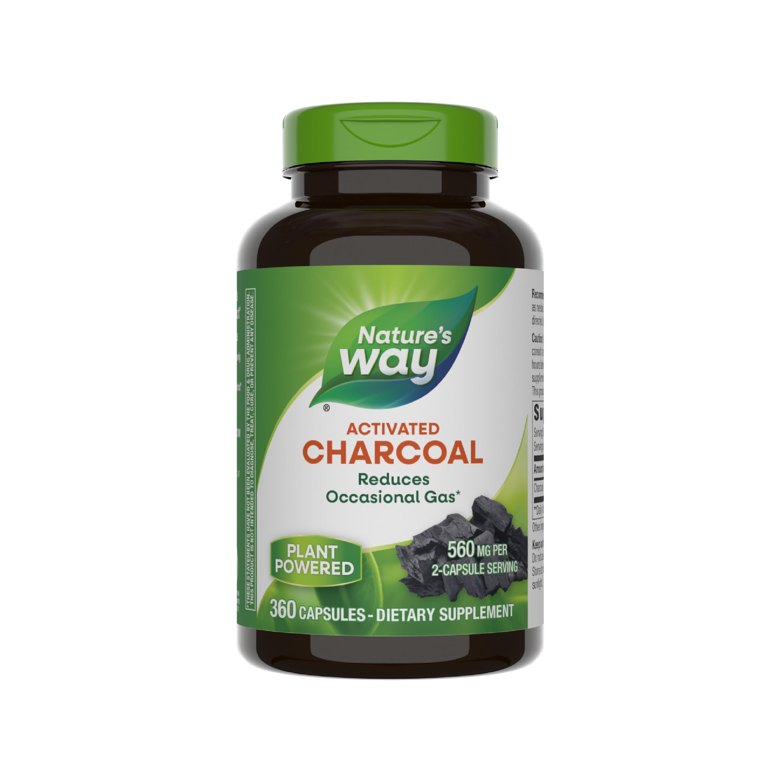 Nature's Way Activated Charcoal bottle and front label