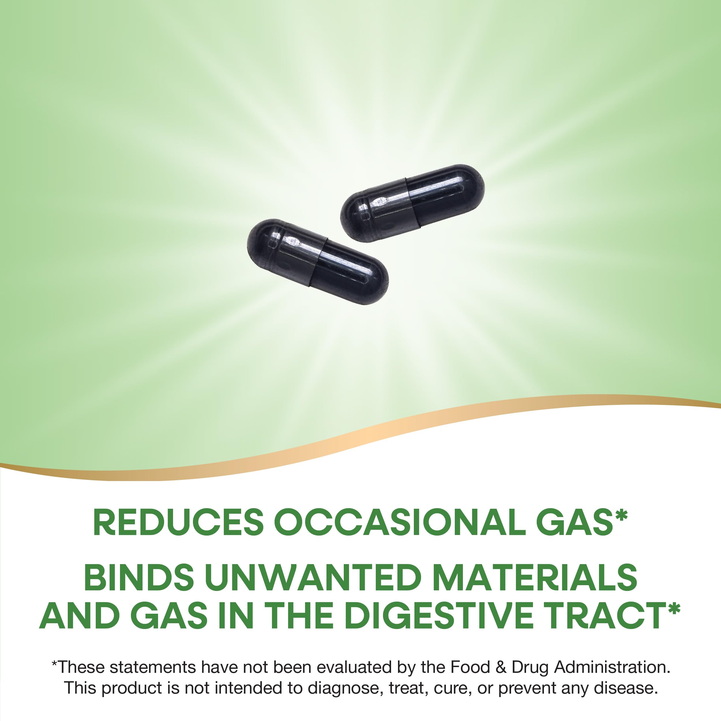 Close-up of activated charcoal capsules