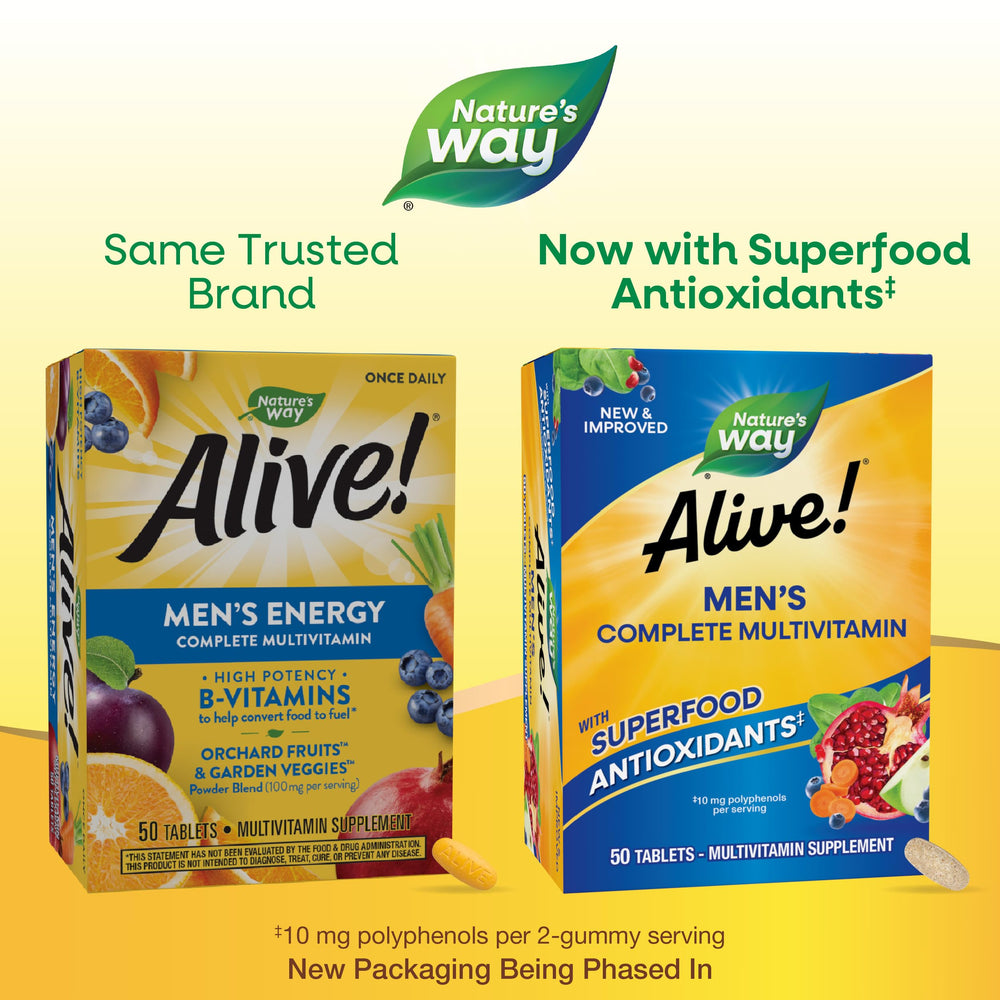 Packaging variation for Nature's Way Alive! Men's Multivitamin