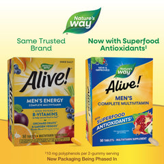 Packaging variation for Nature's Way Alive! Men's Multivitamin