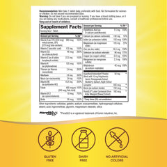 Close-up of Alive! Men's multivitamin tablets