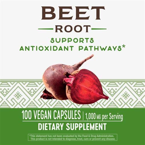 Safety seal on Nature's Way Beet Root 500 mg bottle