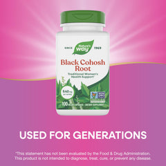 Nature's Way Black Cohosh Root bottle label