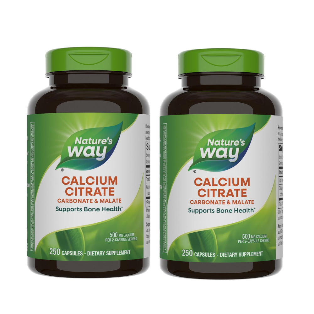 Nature's Way Calcium Citrate 500 mg bottle with 250 capsules