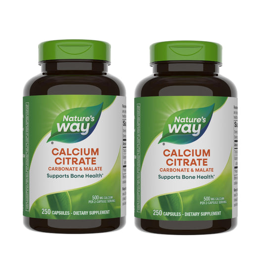 Nature's Way Calcium Citrate 500 mg bottle with 250 capsules