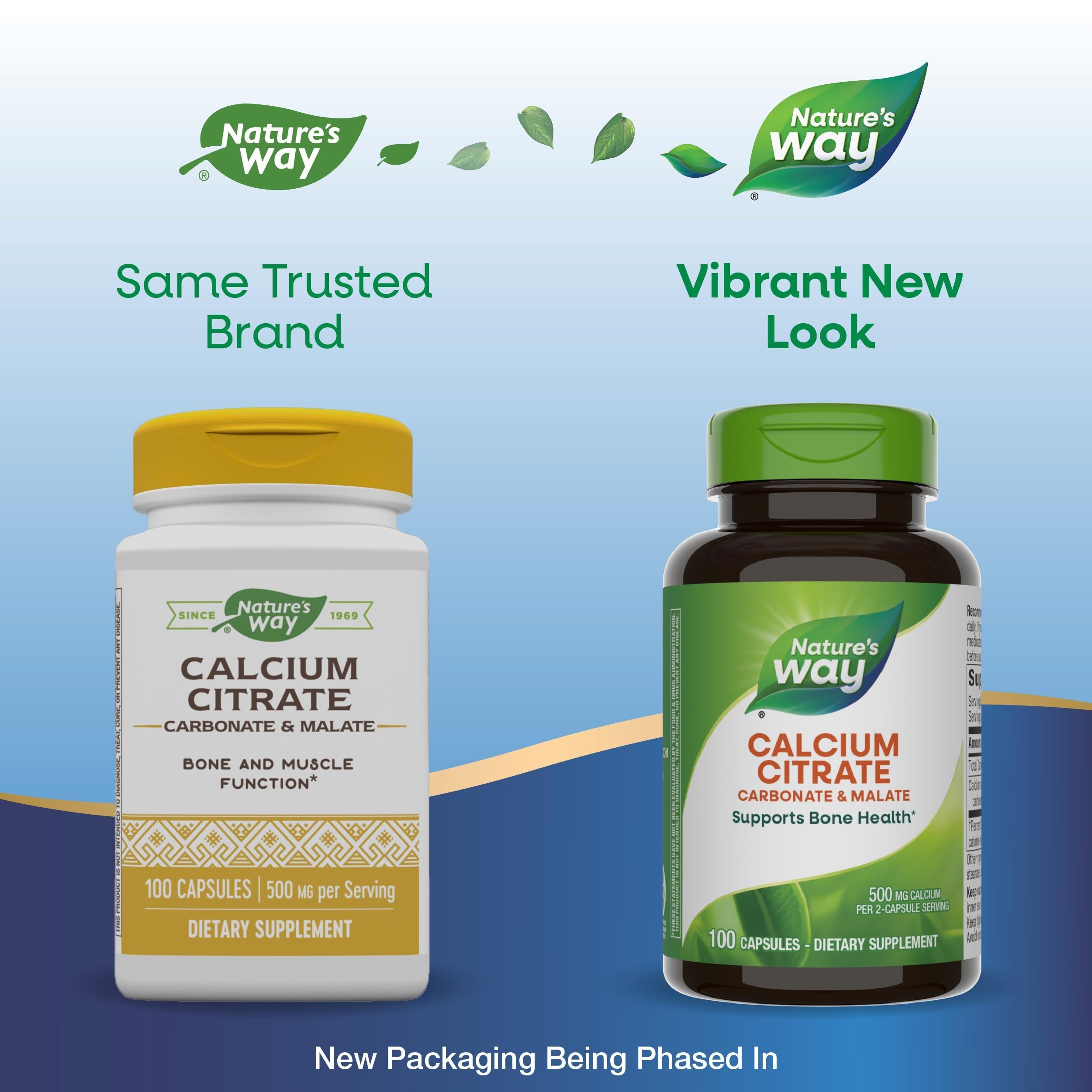 Bottle of Nature's Way Calcium Citrate supplement