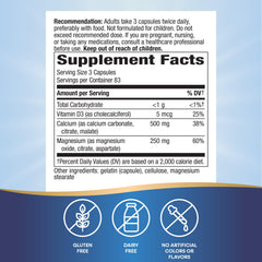 Bones and teeth support from Nature's Way calcium magnesium vitamin D3 complex