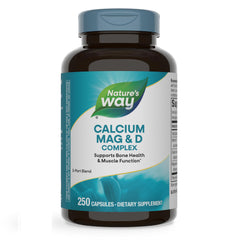 Hero image of Nature's Way Calcium Magnesium & Vitamin D3 Complex bottle with 250 capsules