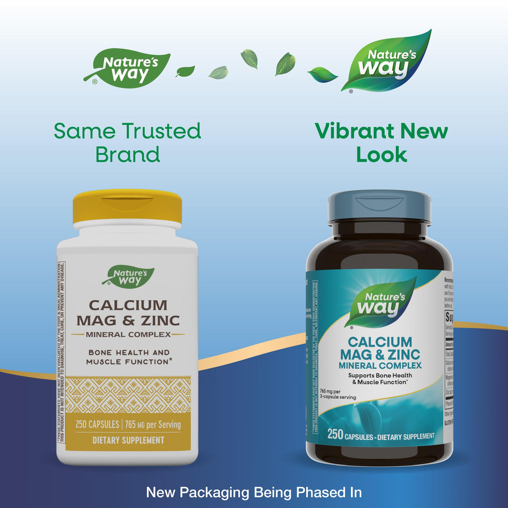 Close-up of high-potency zinc per 3-capsule serving