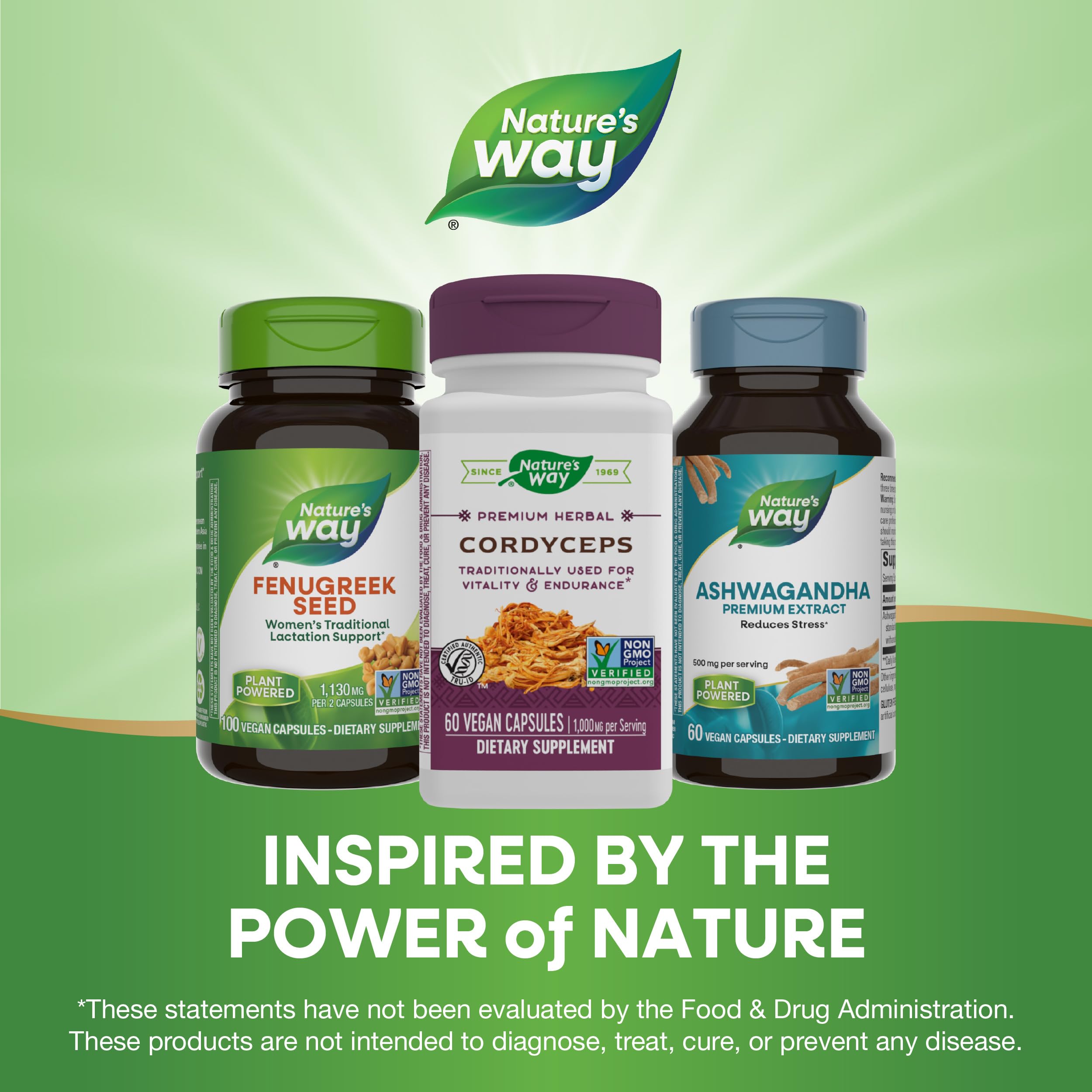 Cordyceps ingredients on bottle label