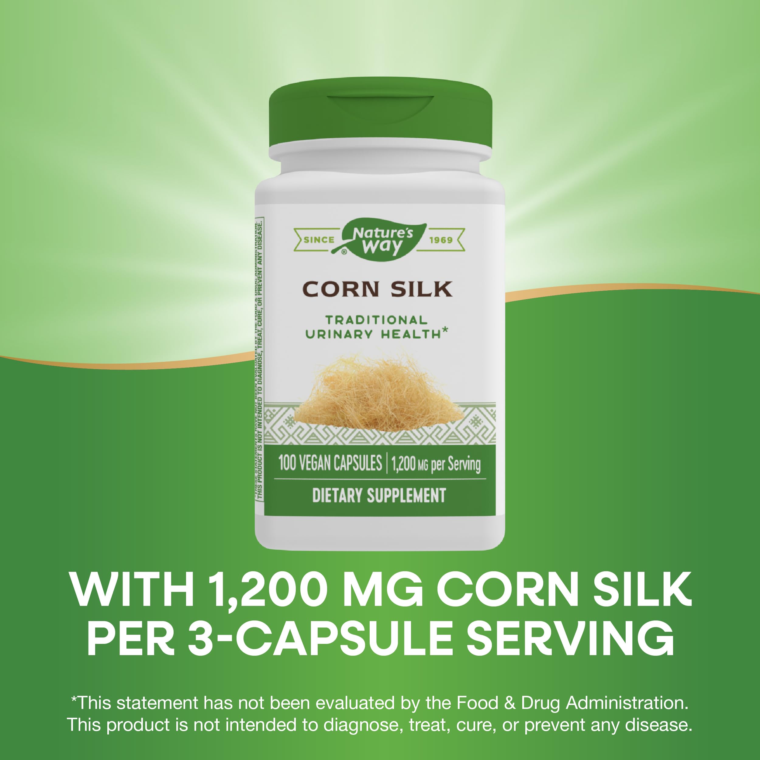 Ingredients and dietary information for corn silk capsules