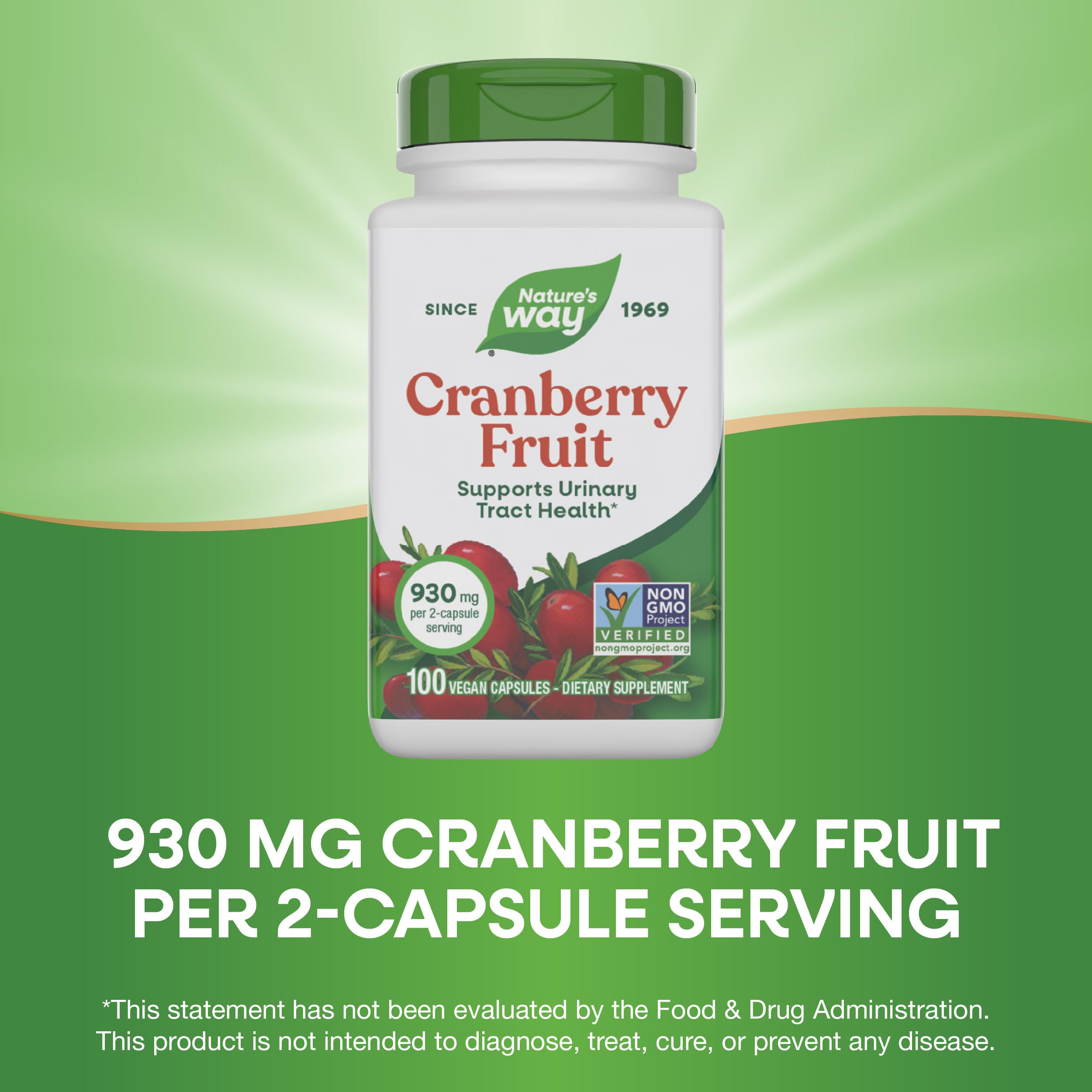 Adults taking two cranberry capsules with a full glass of water