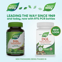 Back ingredients panel for Nature's Way DGL chewables