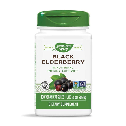 Two Nature's Way Elderberry bottles side by side