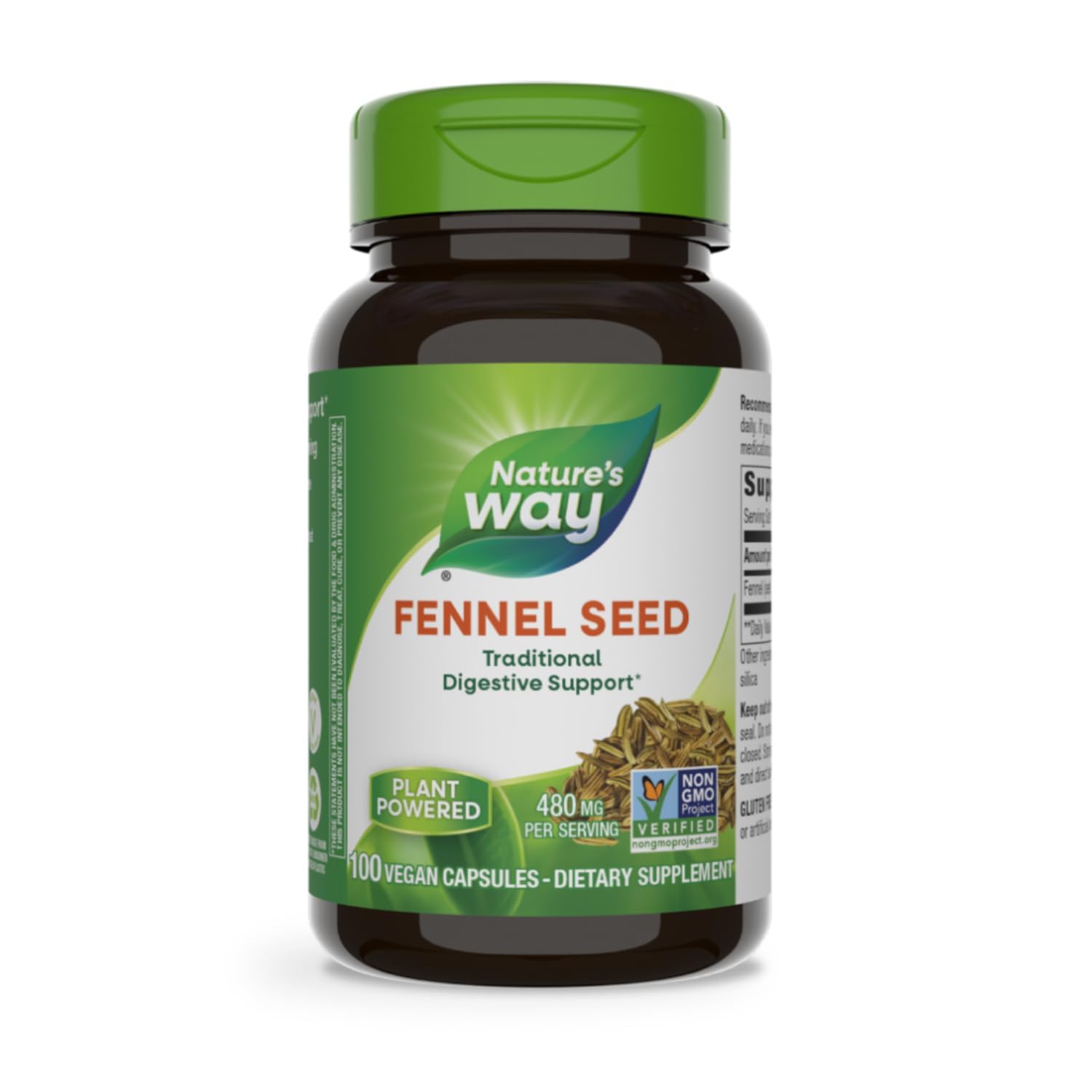 Nature's Way Fennel Seed bottle front label