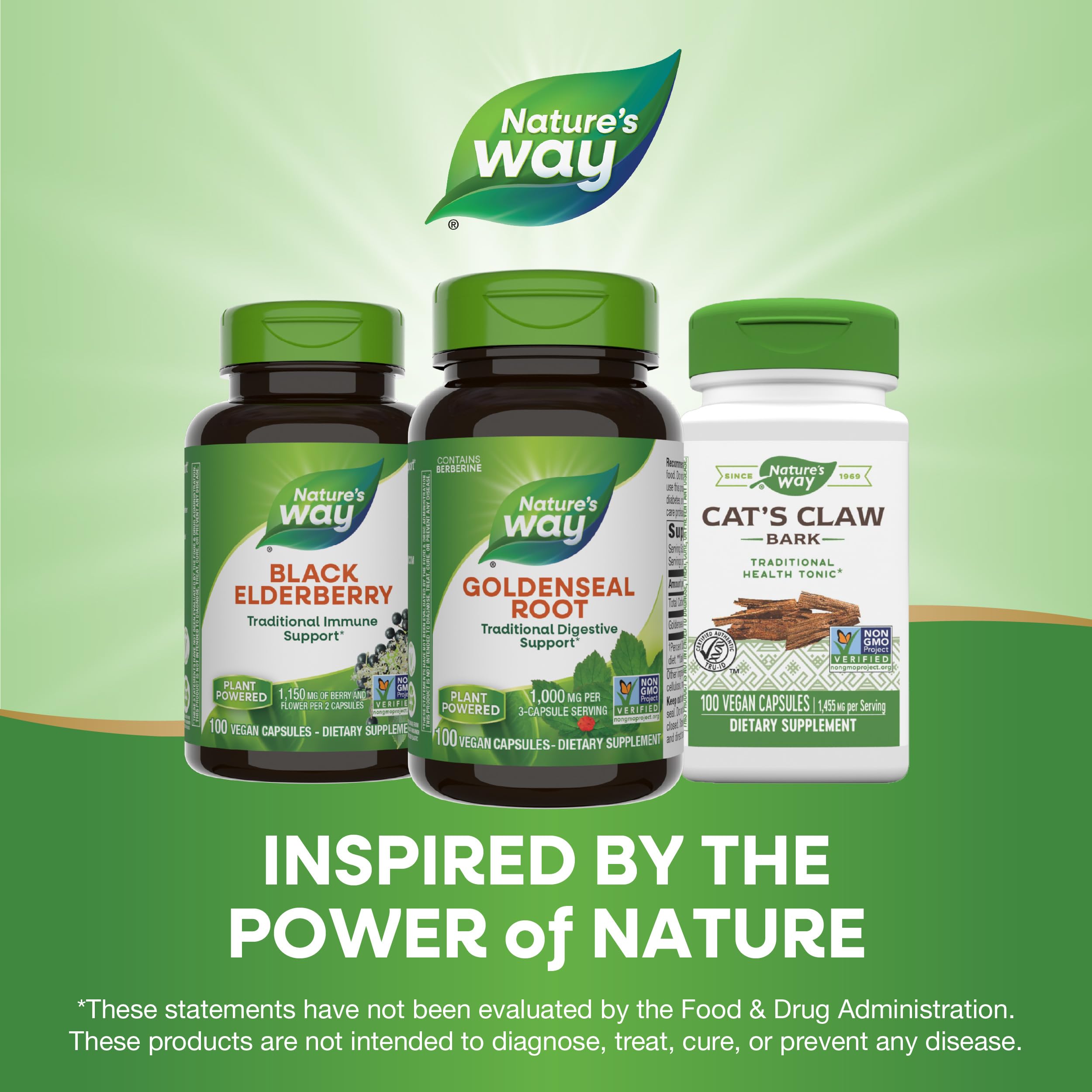 Packaging varies for Nature's Way Goldenseal Root 100 Capsules