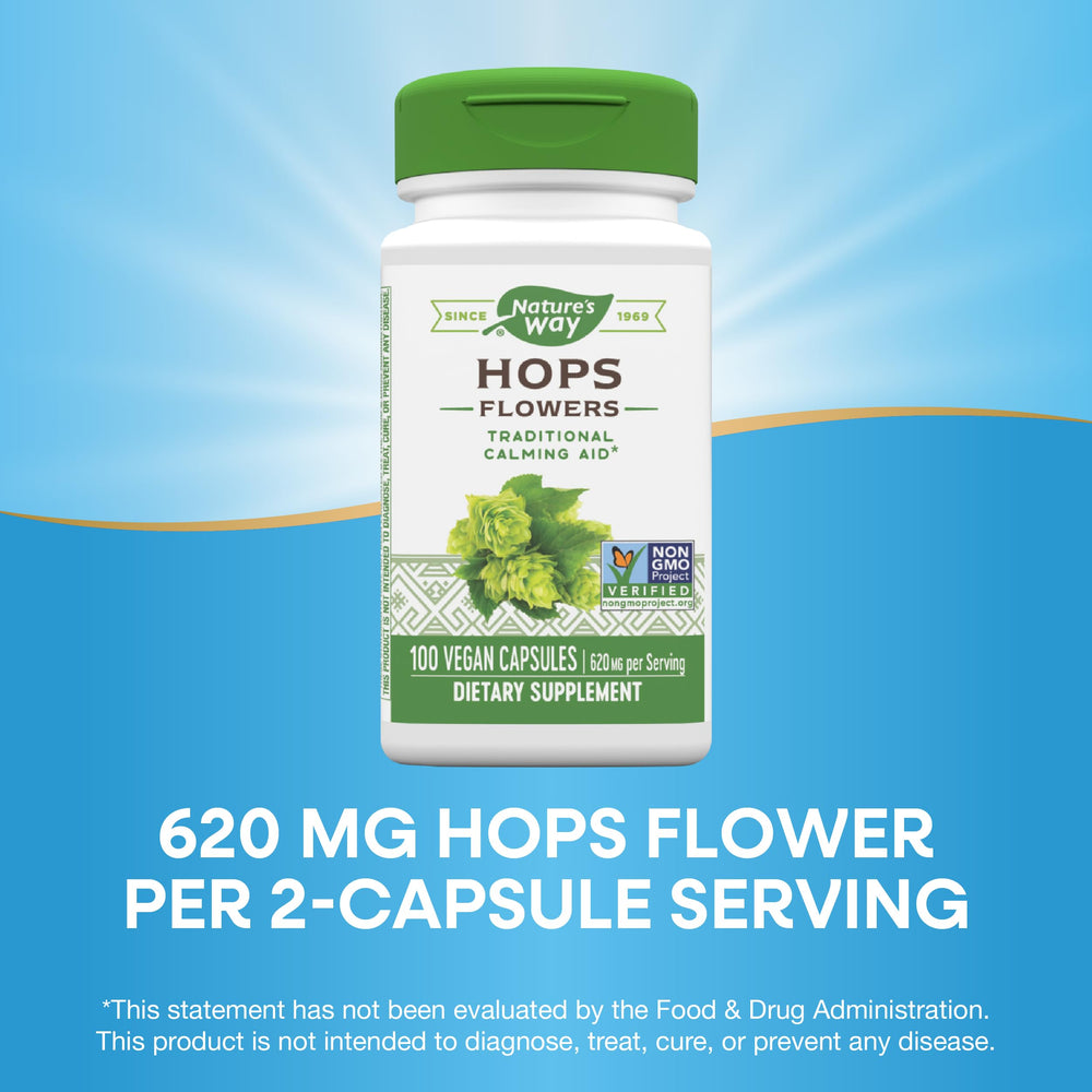 Bottle cap and seal of Nature's Way Hops Flowers