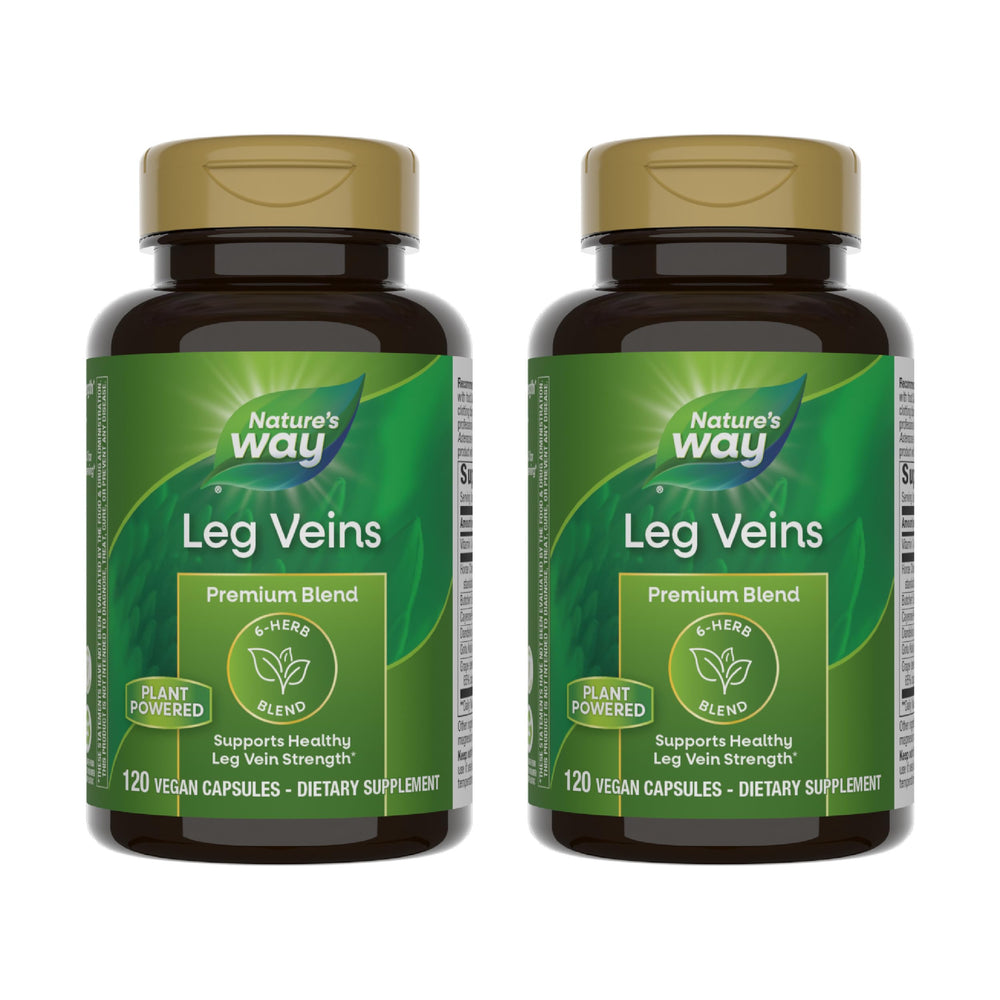 Front label of Nature's Way Leg Veins bottle