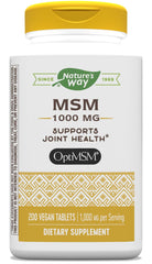 Nature's Way MSM 1000 mg bottle front view