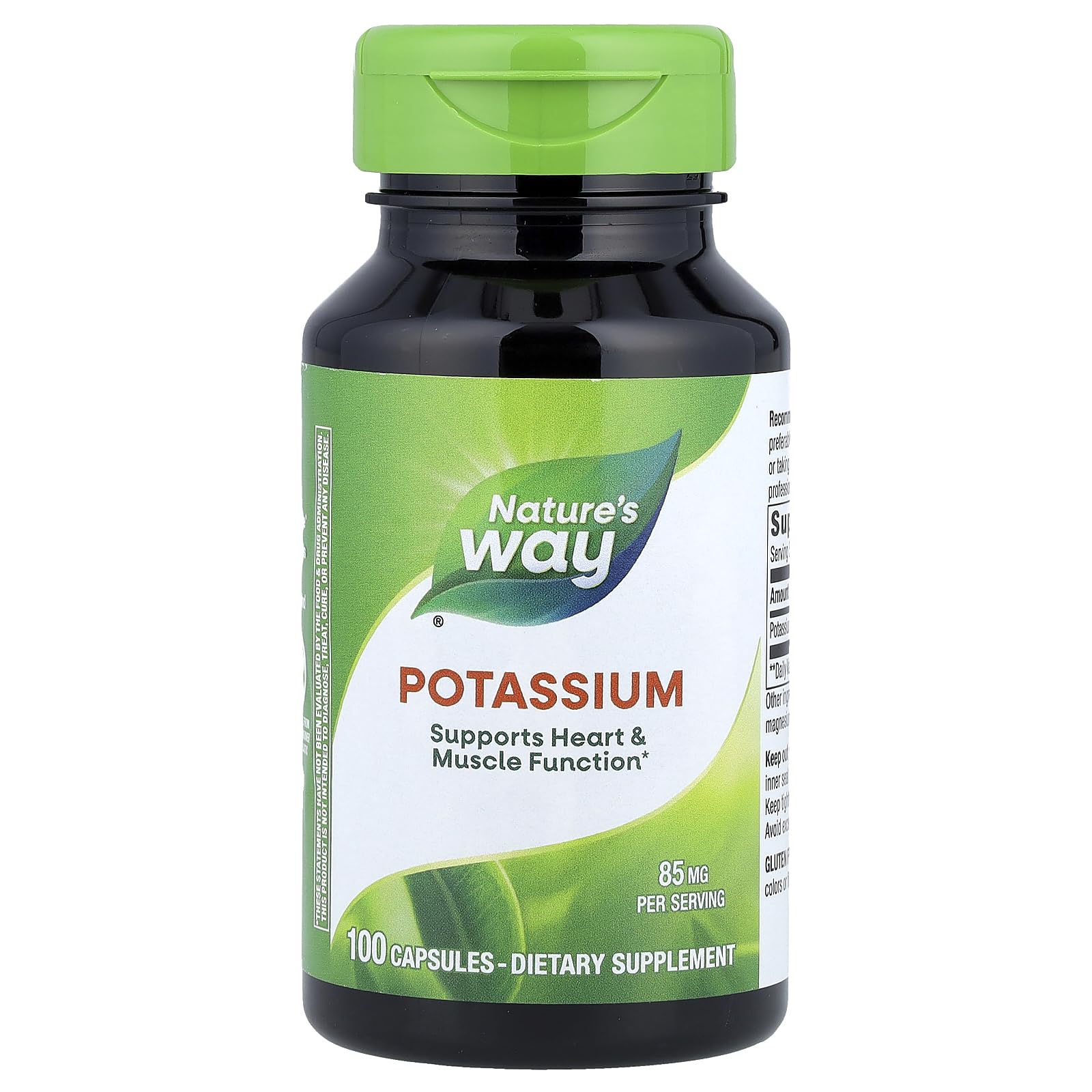 Bottle of Natures Way Potassium Chelate Complex 100 capsules