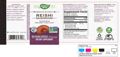 Close-up of Nature's Way Reishi Mushroom packaging