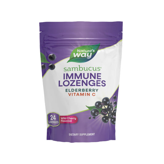 Nature’s Way Sambucus Immune Lozenges – wild cherry flavor main image