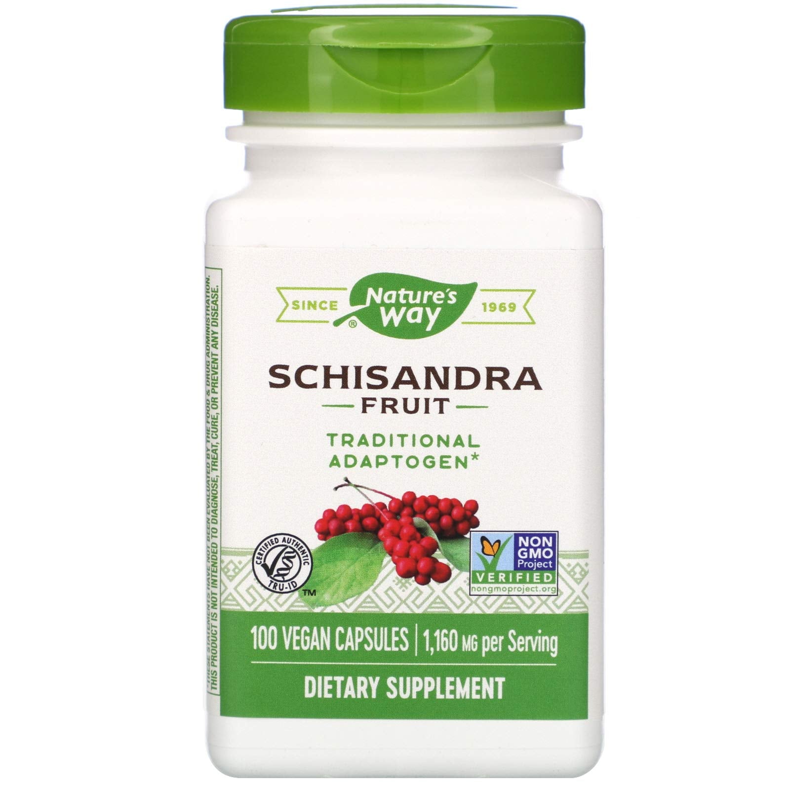 Natures Way Schisandra Fruit 100 Capsules bottle