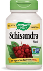 Close up of Nature's Way Schisandra Fruit capsules