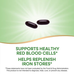 Two softgels with serving illustration