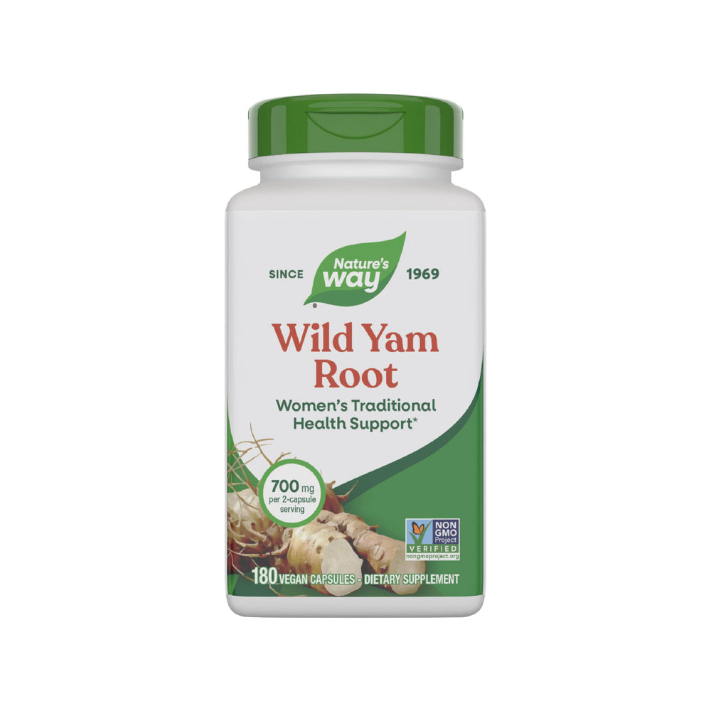 Nature's Way Wild Yam Root 700 mg per 2-capsule serving