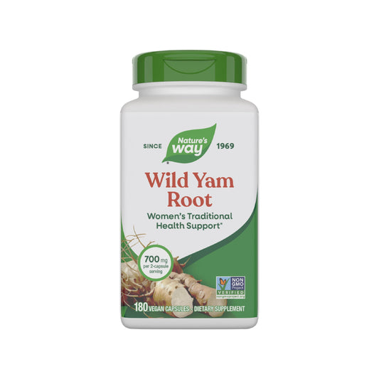 Nature's Way Wild Yam Root 700 mg per 2-capsule serving