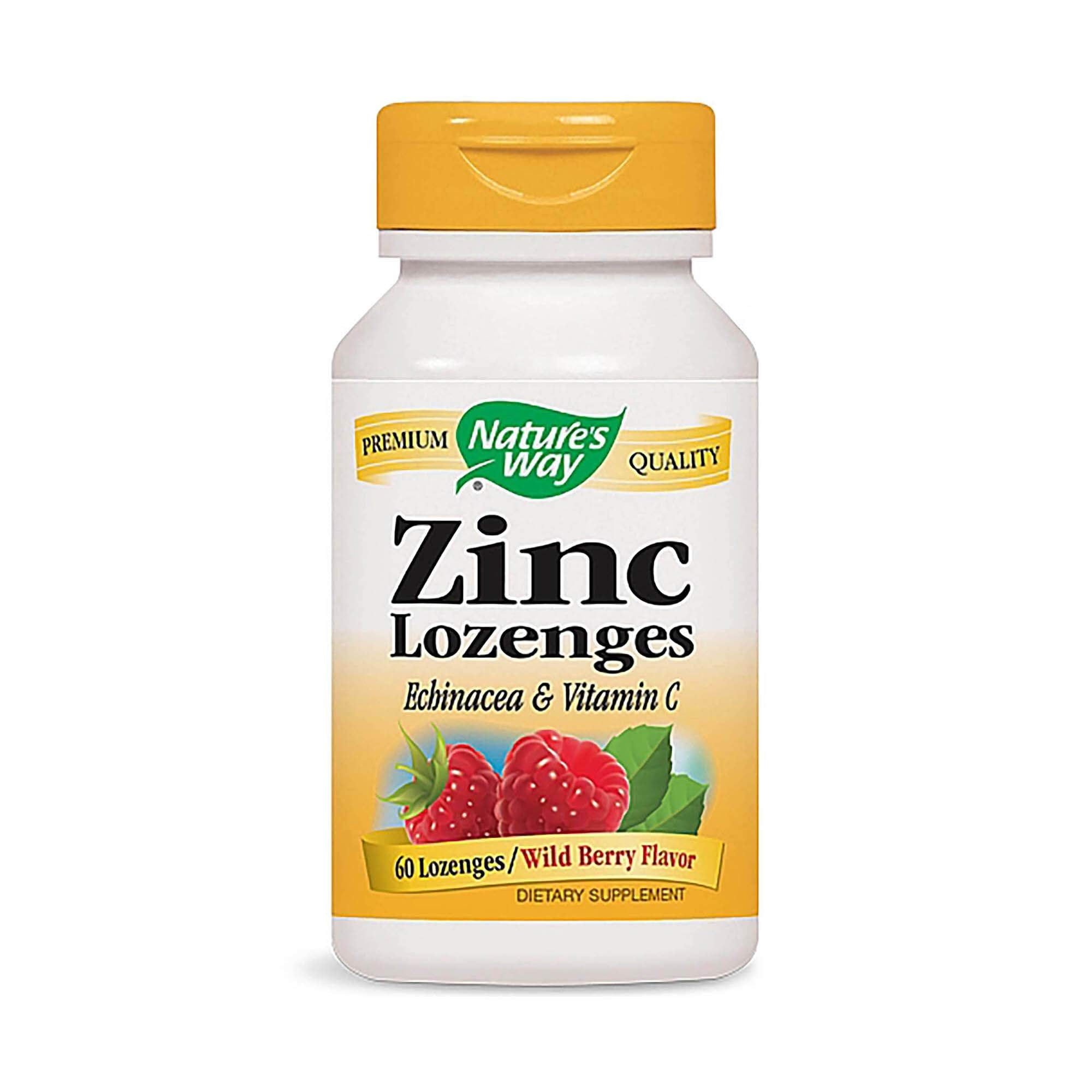 Front view of NATURE'S WAY Zinc Lozenges with Echinacea and Vitamin C, 1.35 lb package