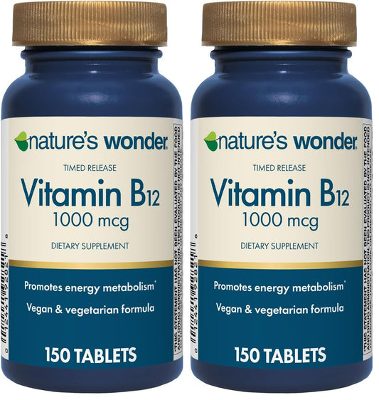 Main image of Nature's Wonder Vitamin B12 1000 mcg Timed-Release Tablets