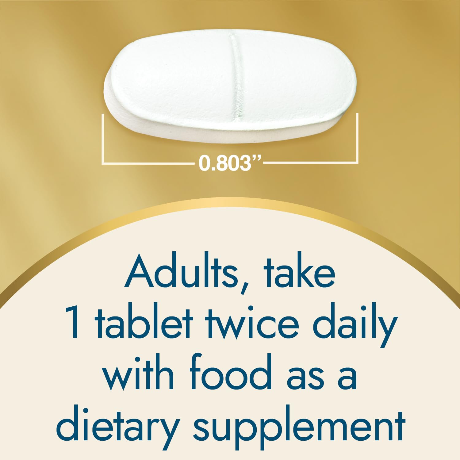 Supplement facts and allergen information on label
