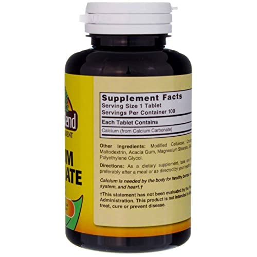 Supplement facts panel on bottle