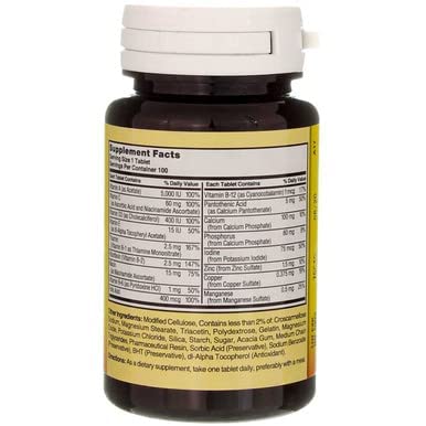 Product display of Nature's Blend No Iron Multivitamin on shelf