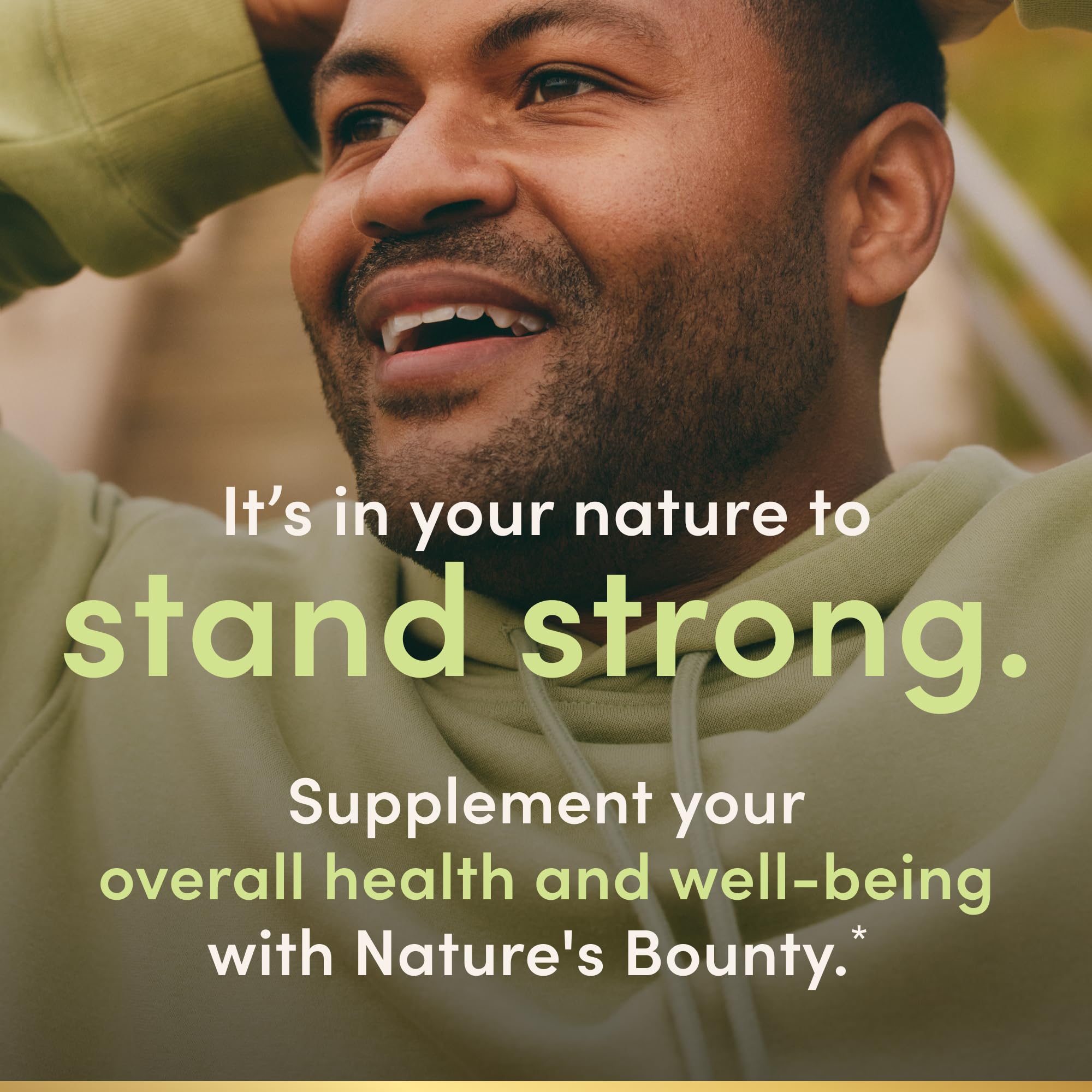 Immune support and bone health concept with supplements